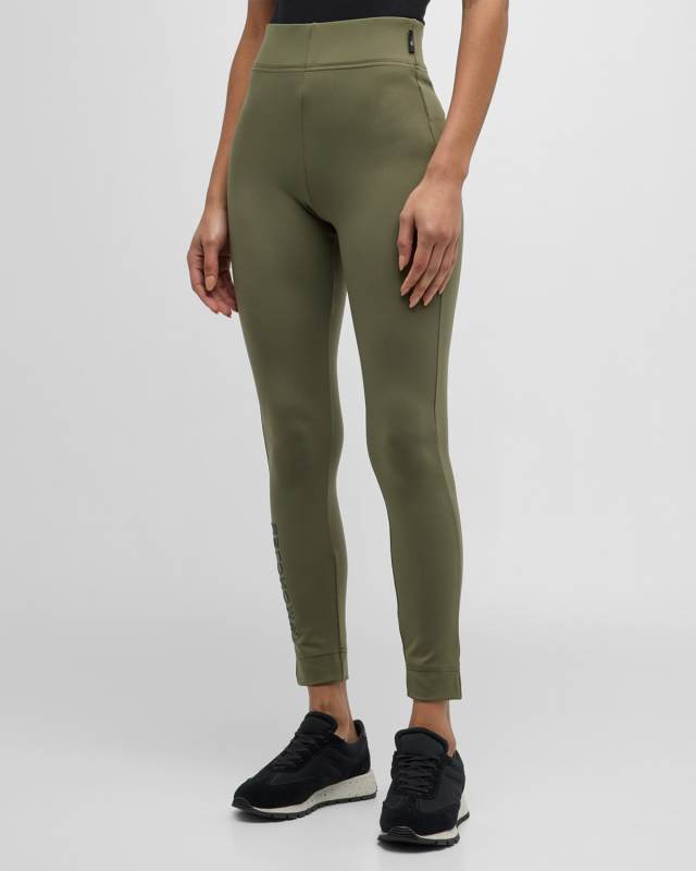 Logo Printed Jersey Leggings